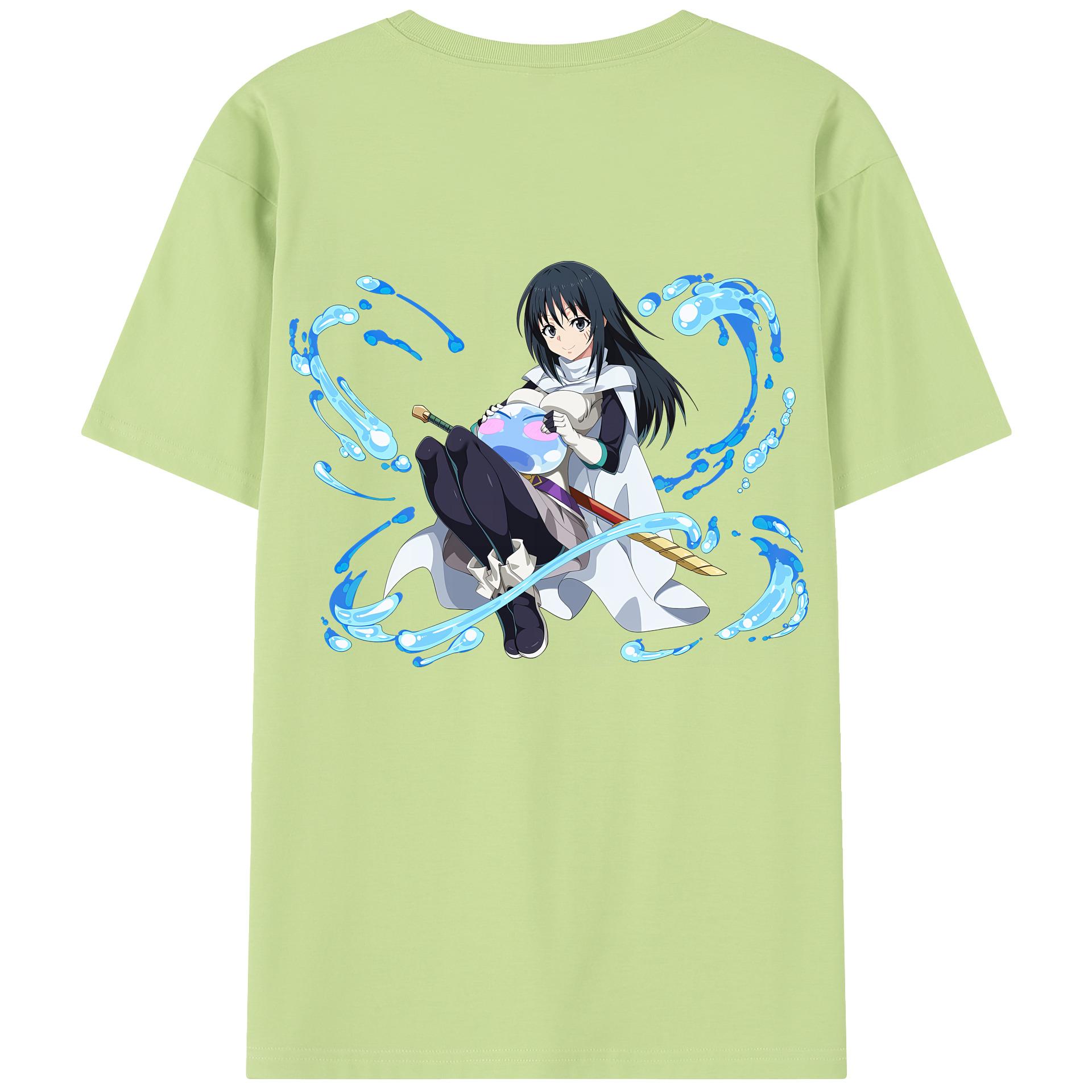 （画像用） 転スラ Regarding Reincarnated to Slime 綿100％半袖Tシャツ（背面プリント）